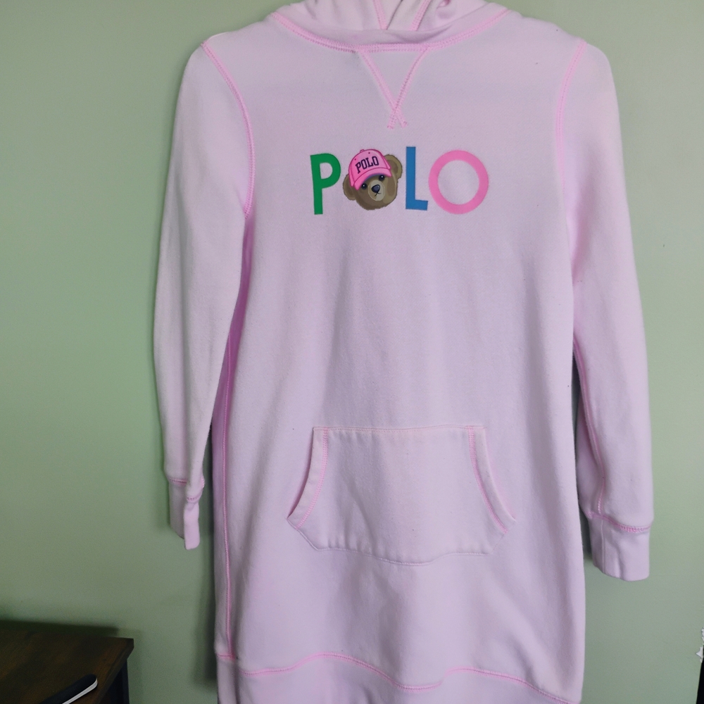 Polo by Ralph Lauren Pink Hoodie Dress
